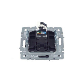 Розетка компьютерная СП RJ45 кат.5E BRITE РК10-БрМ механизм маренго IEK BR-K10-1-K35