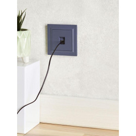 Розетка компьютерная СП RJ45 кат.5E BRITE РК10-БрМ механизм маренго IEK BR-K10-1-K35