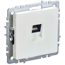 Розетка компьютерная СП RJ45 кат.5E BRITE РК10-БрЖ механизм жемчуж. IEK BR-K10-1-K36