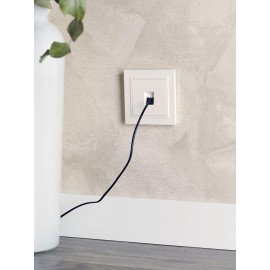 Розетка компьютерная СП RJ45 кат.5E BRITE РК10-БрЖ механизм жемчуж. IEK BR-K10-1-K36