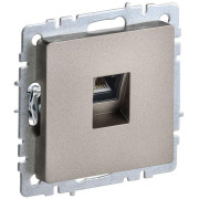 Розетка компьютерная СП RJ45 кат.5E BRITE РК10-БрШ механизм шампань IEK BR-K10-1-K37