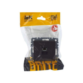 Розетка компьютерная СП RJ45 кат.5E BRITE РК10-БрТБ механизм бронза IEK BR-K10-1-K45