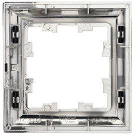 Рамка 1-м BRITE РУ-1-Бр хром/черн. IEK BR-M12-12-2-K23