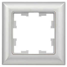 Рамка 1-м BRITE РУ-1-Бр алюм./алюм. IEK BR-M12-12-K47