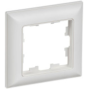 Рамка 1-м BRITE РУ-1-БрАБ арктич. бел./бел. IEK BR-M12-12-K91