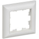 Рамка 1-м BRITE РУ-1-БрАБ арктич. бел./бел. IEK BR-M12-12-K91