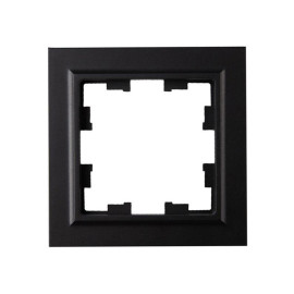 Рамка 1-м IP44 BRITE РУ-1-БрЧ-44 черн. IEK BR-M12-44-K02