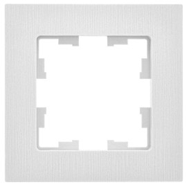 Рамка 1-м BRITE РУ-1-Бр бел. рифленый IEK BR-M12-51-K01