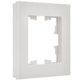 Рамка 1-м BRITE РУ-1-Бр бел. рифленый IEK BR-M12-51-K01