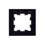 Рамка 1-м BRITE РУ-1-2-БрЧ стекло черн. IEK BR-M12-G-K02