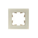 Рамка 1-м BRITE РУ-1-2-БрВа стекло ванильн. IEK BR-M12-G-K10