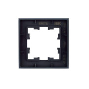 Рамка 1-м BRITE РУ-1-2-БрД стекло дым. IEK BR-M12-G-K30