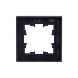 Рамка 1-м BRITE РУ-1-2-БрТБ стекло темн. бронза IEK BR-M12-G-K45