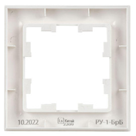 Рамка 1-м BRITE РУ-1-БрБ бел. IEK BR-M12-K01