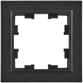 Рамка 1-м BRITE РУ-1-БрЧ черн. IEK BR-M12-K02