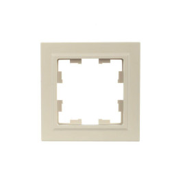 Рамка 1-м BRITE РУ-1-БрКр беж. IEK BR-M12-K10