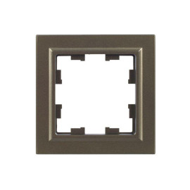 Рамка 1-м BRITE РУ-1-БрШ шампань IEK BR-M12-K37