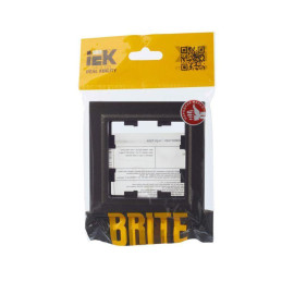 Рамка 1-м BRITE РУ-1-БрТБ бронза IEK BR-M12-K45