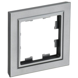 Рамка 1-м BRITE РУ-1-БрС сталь IEK BR-M12-K46