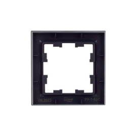 Рамка 1-м BRITE РУ-1-БрС сталь IEK BR-M12-K46