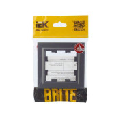 Рамка 1-м BRITE РУ-1-БрС сталь IEK BR-M12-K46