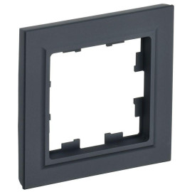 Рамка 1-м BRITE РУ-1-БрГ графит IEK BR-M12-K53