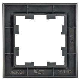 Рамка 1-м BRITE РУ-1-БрГ графит IEK BR-M12-K53