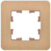 Рамка 1-м BRITE РУ-1-1-Бр метал. шампань RE AL IEK BR-M12-M-21-K37