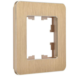 Рамка 1-м BRITE РУ-1-1-Бр метал. шампань RE AL IEK BR-M12-M-21-K37