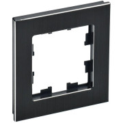 Рамка 1-м BRITE РУ-1-1-БрЧ металл черн. IEK BR-M12-M-K02