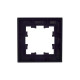 Рамка 1-м BRITE РУ-1-1-БрЧ металл черн. IEK BR-M12-M-K02