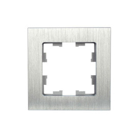 Рамка 1-м BRITE РУ-1-1-БрА металл алюм. IEK BR-M12-M-K47