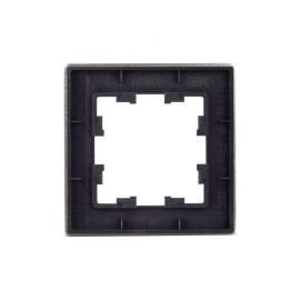 Рамка 1-м BRITE РУ-1-1-БрА металл алюм. IEK BR-M12-M-K47