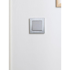 Рамка 1-м BRITE РУ-1-1-БрА металл алюм. IEK BR-M12-M-K47