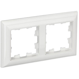 Рамка 2-м BRITE РУ-2-Бр бел./бел. IEK BR-M22-12-K01