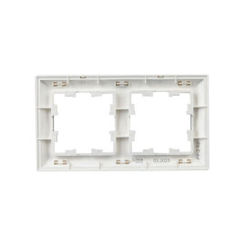 Рамка 2-м BRITE РУ-2-Бр алюм./алюм. IEK BR-M22-12-K47