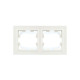 Рамка 2-м IP44 BRITE РУ-2-БрБ-44 бел. IEK BR-M22-44-K01