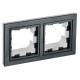 Рамка 2-м IP44 BRITE РУ-2-БрЧ-44 черн. IEK BR-M22-44-K02