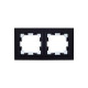 Рамка 2-м IP44 BRITE РУ-2-БрЧ-44 черн. IEK BR-M22-44-K02