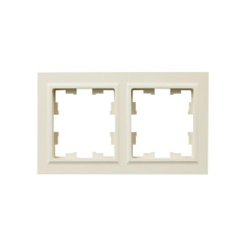 Рамка 2-м IP44 BRITE РУ-2-БрКр-44 беж. IEK BR-M22-44-K10