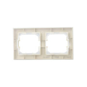 Рамка 2-м IP44 BRITE РУ-2-БрКр-44 беж. IEK BR-M22-44-K10