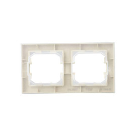 Рамка 2-м IP44 BRITE РУ-2-БрКр-44 беж. IEK BR-M22-44-K10