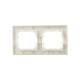 Рамка 2-м IP44 BRITE РУ-2-БрКр-44 беж. IEK BR-M22-44-K10