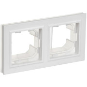 Рамка 2-м BRITE РУ-2-БрАБ-44 IP44 арктич. бел. IEK BR-M22-44-K91