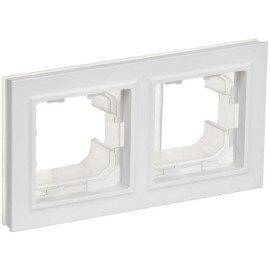 Рамка 2-м BRITE РУ-2-БрАБ-44 IP44 арктич. бел. IEK BR-M22-44-K91