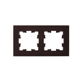 Рамка 2-м BRITE РУ-2-2-БрТБ стекло темн. бронза IEK BR-M22-G-K45