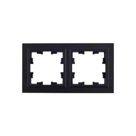 Рамка 2-м BRITE РУ-2-БрЧ черн. IEK BR-M22-K02