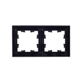 Рамка 2-м BRITE РУ-2-БрЧ черн. IEK BR-M22-K02