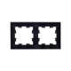 Рамка 2-м BRITE РУ-2-БрЧ черн. IEK BR-M22-K02