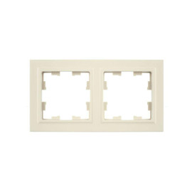Рамка 2-м BRITE РУ-2-БрКр беж. IEK BR-M22-K10